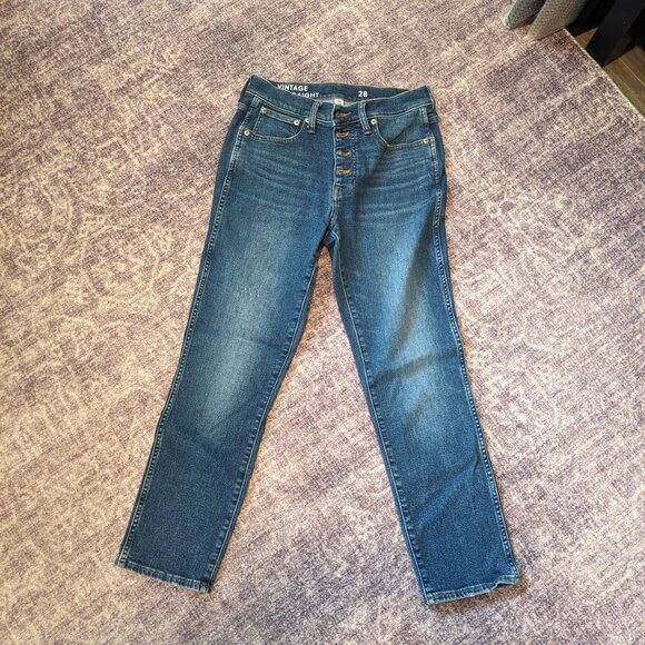 J. Crew Denim - J Crew size 28 vintage slim straight blue jeans